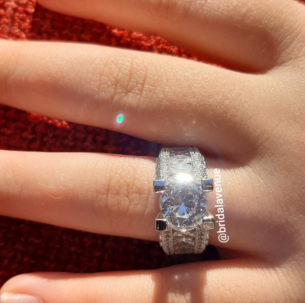 Silver Cubic Zirconia Pure Beauty Ring - Picture 5 of 5